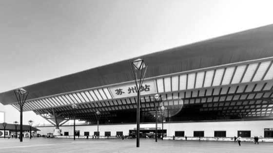 建筑摄影作品：苏州站